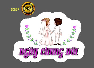 File gốc Hashtag đám cưới "Ngày chung đôi" file cdr x7 (phong cách) cổ điển