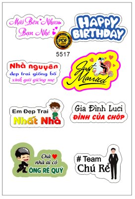 Tải file Hashtag đám cưới họp lớp sinh nhật đẹp #1 (ảnh gốc) in tráng gương