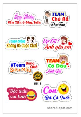 File tranh Hashtag đám cưới họp lớp sinh nhật đẹp #2 (gốc) in film