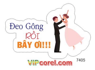 Hình ảnh file gốc in lụa Hashtag cầm tay Đeo gông rồi bây ơi filePDF