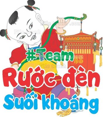 File in trần Hashtag cam tay trung thu (5) (bản gốc 3D) sống động