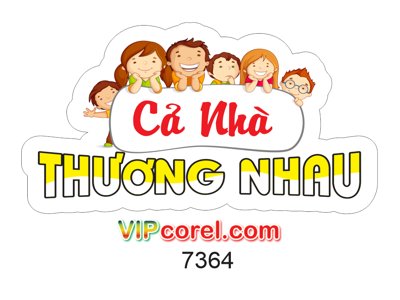 Tải file PSD Hastag "cả nhà thương nhau" file vector PDF (nguyên layer) để in