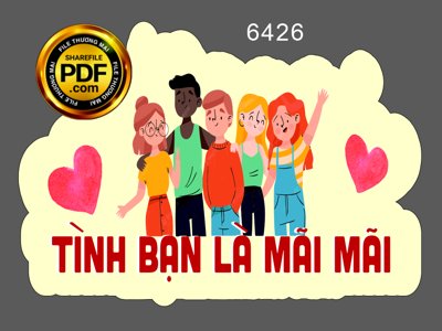 File tranh Hastag họp lớp "Tình bạn là mãi mãi" file cdr x7 (ảnh gốc) độc quyền