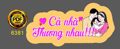 File gốc Hastag sinh nhật "Cả nhà thương nhau" file cdr x7 (thiết kế) độc quyền