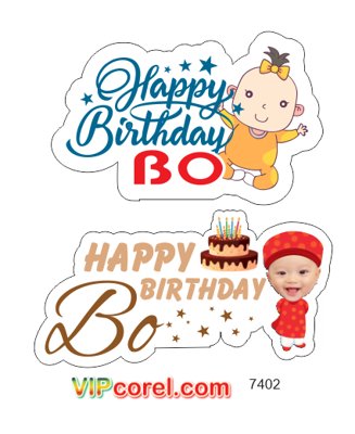 Tải file Hastag sinh nhật Happy Birthday Bo file vector PDF (ảnh gốc) in gạch 3D