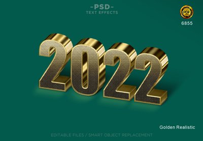 File in trần Hiệu ứng chữ PSD - Golden Realistic file PSD (file gốc) phong thủy