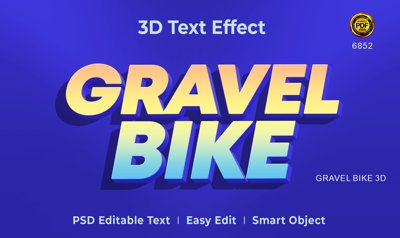 File in trần Hiệu ứng chữ PSD - Gravel Bike 3d file PSD (bản gốc) trời sao
