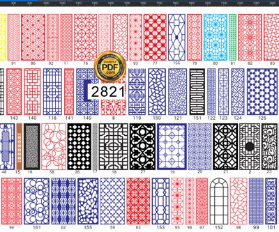 Tải file Hoa văn vách ngăn CNC nhiều họa tiết file coreldraw x5 (gốc) chủ đề phong thủy