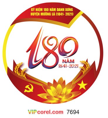 Tải file tranh Kỷ niệm 180 năm danh xưng huyện Mường Lá file corel (ảnh gốc) ngay