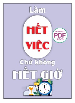 File ảnh Làm hết việc chứ không hết giờ file PDF & CDR (gốc) in standee
