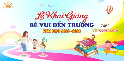 Tải file gốc Lễ Khai Giảng bé vui đến trường 2023 #4 dùng cho in ấn
