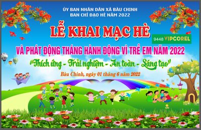 Ảnh gốc file in lụa Lễ khai mạc hè và phát động tháng hành động #2 chi tiết