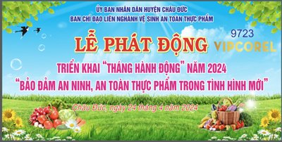 File tranh gốc Lễ phát động đảm bảo an ninh, an toàn thực phẩm (sắc nét từng chi tiết)