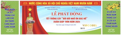 File tranh Lễ phát động tết trồng cây "đời đời nhớ ơn Bác Hồ" (ảnh gốc) độc quyền