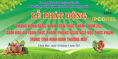 File tranh Lễ phát động "tháng hành động vì an toàn thực phẩm" (bản gốc) in lụa 3D