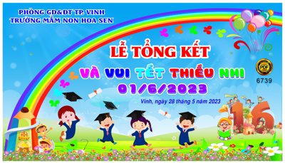 Download file gốc Lễ tổng Kết và vui tết thiếu nhi - mầm non hoa sen (in lụa) nghệ thuật