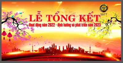 File gốc Lễ tổng kết cuối năm 2022 và chào năm mới 2023 #38 (in lụa) chi tiết cao