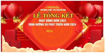Tải file gốc Lễ tổng kết năm và chào đón năm 2024 #18 (in không vỡ ảnh)