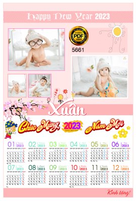 Tệp tin gốc Lịch treo tường Chúc mừng năm mới 2023 #12 corel (chất lượng) Lịch treo tường Chúc mừng năm mới 2023 #12 corel