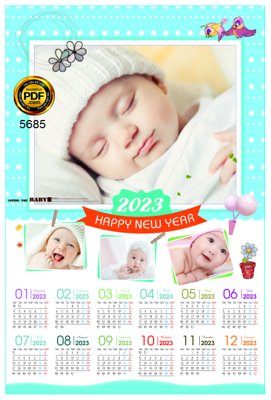 File PSD Lịch treo tường Chúc mừng năm mới 2023 #36 corel (nguyên bản) cho thiết kế