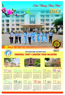 File gốc in tráng gương Lịch treo tường Chúc mừng năm mới 2023 #8 corel chi tiết