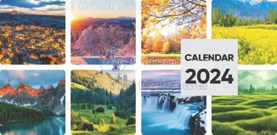 File PSD LICH BAN 20 X 15 - PHONG CANH VIET (gốc) nhiều lớp (multi-layer)