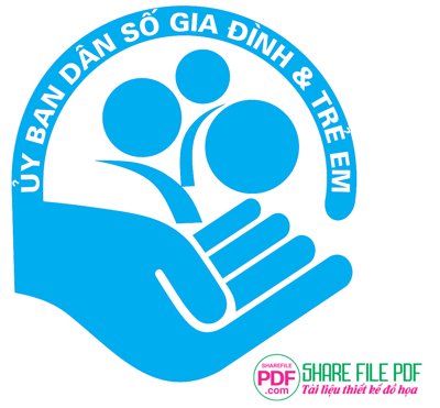 Hình ảnh file gốc Logo Ủy ban dân số gia đình & trẻ em file PDF (chất lượng cao)