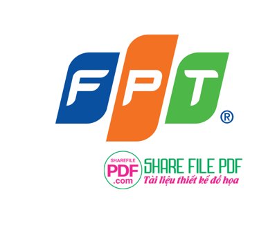 File tranh gốc Logo Tập đoàn FPT file vector PDF chủ đề hiện đại