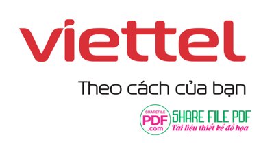 File gốc Logo Tập đoàn Viettel file vector PDF (vector) cho in ấn