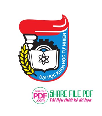 File tranh gốc Logo Trường Đại học Khoa học tự nhiên file vector PDF (sắc nét từng chi tiết)