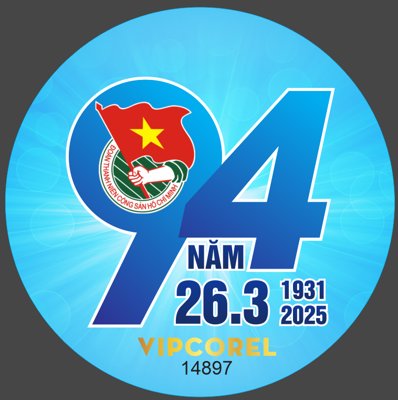 File gốc Logo kỷ niệm 94 năm thành lập đoàn Vector (phong cách) cổ điển