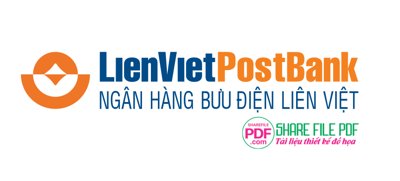 File gốc Logo ngân hàng LienVietPostBank file vector PDF (in ấn) màu sắc trung thực