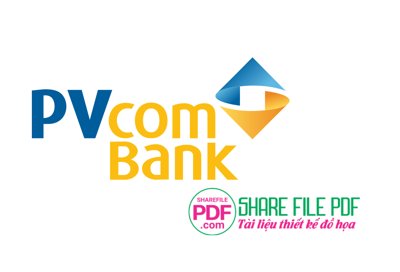 File tranh Logo ngân hàng PVcomBank file vector PDF (ảnh gốc) độc quyền