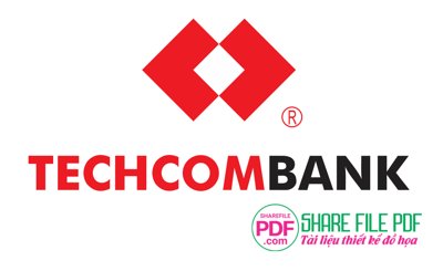 File in trần Logo ngân hàng Techcombank file vector PDF (file gốc) phong thủy