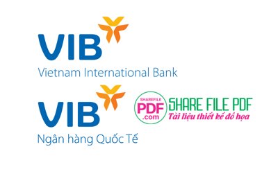 File tranh Logo ngân hàng VIB file vector PDF (file gốc) chủ đề phong thủy
