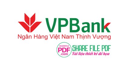 File tranh in trần 3D Logo ngân hàng VPBank file vector PDF (ảnh gốc)