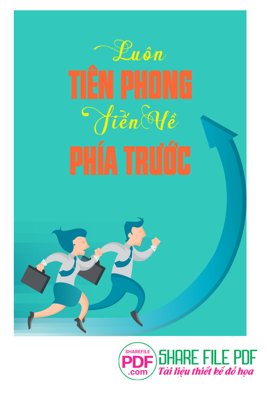 File tranh ảnh gốc Luôn tiên phong tiến về phía trước file vector PDF dùng cho in khổ lớn