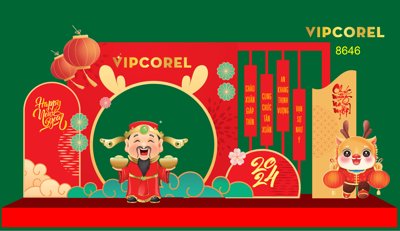 Tệp tin gốc Mô hình decor khu chụp ảnh tết 2024 #2 (chất lượng) Mô hình decor khu chụp ảnh tết 2024 #2