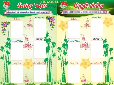 Tải file Mẫu báo tường Sáng tạo - Quyết thắng Đại hội (gốc) chủ đề tôn giáo