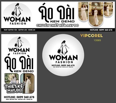 File in trần Mẫu biển áo dài Woman fashion file corel (bản gốc) bầu trời