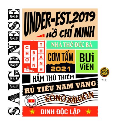 File gốc Mẫu in áo du lịch Thành phố Hồ Chí Minh file corel (chuẩn CMYK) cho nhà in