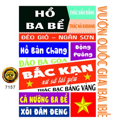 File gốc Mẫu in áo du lịch tỉnh Bắc Kạn file corel (in ấn) màu sắc trung thực