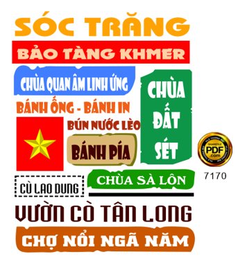 File gốc Mẫu in áo du lịch tỉnh Sóc Trăng file corel (in mica) làm quà tặng