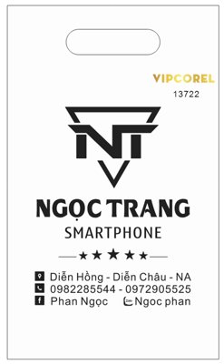 File tranh Mẫu in túi đựng Ngọc Trang Smartphone (file gốc) chuẩn màu in