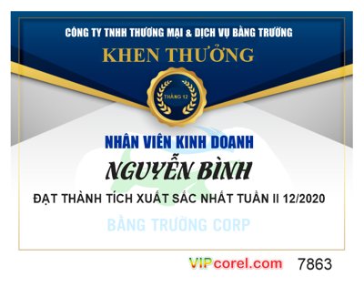 Chi tiết file ảnh Mẫu khen thưởng nhân viên kinh doanh file corel sắc nét
