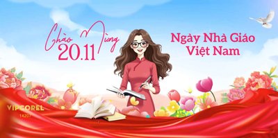 File tranh Mẫu mới market mừng ngày 20/11 file corel #12 (gốc) chủ đề tĩnh vật