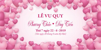 File in trần Mẫu market khung tên cưới lễ vu quy #2 file CDR (bản gốc 3D) sống động