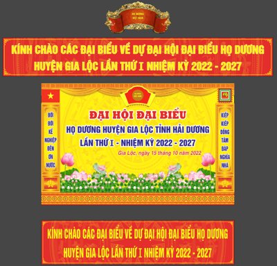 File gốc Mẫu thiết kế Đại hội đại biểu họ Dương file corel (dành cho quảng cáo)