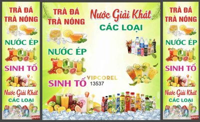 Download file Mẫu thiết kế nước giải khát - trà đá sinh tố nước ép (chuẩn in) Mẫu thiết kế nước giải khát - trà đá sinh tố nước ép