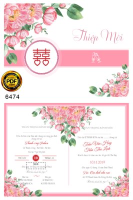 File gốc Mẫu thiết kế thiệp mời wedding hiện đại 2023 #5 (trang trí) phòng làm việc